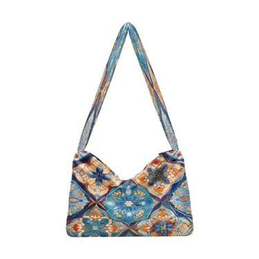 Imagem de GAIGEO Ornamento geométrico colorido com bolsas de ombro femininas estilizadas, bolsa de ombro, bolsas de outono, Mosaico de estilo abstrato colorido - 3, One Size