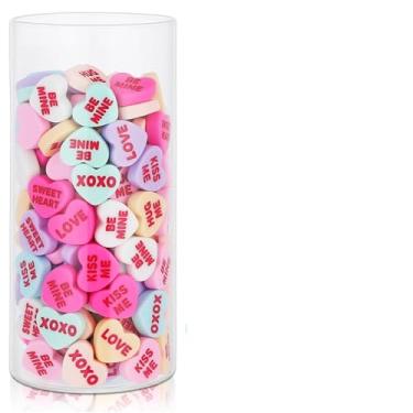 Imagem de Benwanfee 180 peças para encher vasos de corações de conversa, doces, amor, centro de mesa, enfeite de coração para decoração de mesa, enchimento de vasos, casamento, casa, mesa, festa, decoração