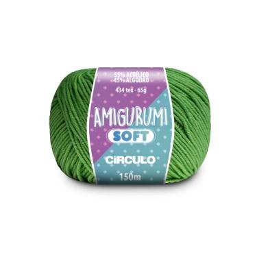Imagem de Fio Amigurumi Soft Círculo 150m Acrílico Algodão Macio Crochê Tricô Artesanato Versátil (5069 - SAMAMBA)