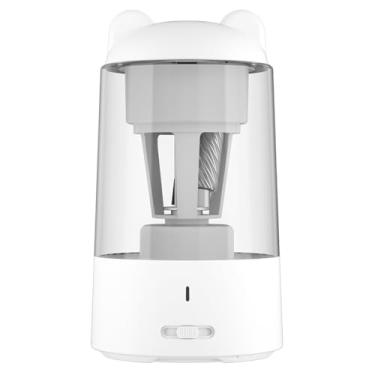 Imagem de Luocute Apontador de Lápis Elétrico, Nitidez Ajustável de Parada Automática, 3 Níveis Com Grande Recipiente de Resíduos de 400 Ml para Estudantes, Artistas, Casa, Escola, Sala de Aula (WHITE)