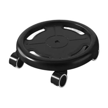 Imagem de KiBcsLic Discos deslizantes para exercícios abdominais com rotação de 360° - Rodas para fortalecimento muscular abdominal - Ideais para homens e mulheres na, Preto