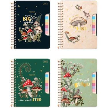 Imagem de Caderno Colegial Dreamland com Blocos Adesivos 80 Folhas Capa Dura Dou