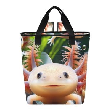 Imagem de Axolotls Cute Animal Jigsaw Backpack Coolers impermeável 36 latas para bebidas 14 x 15 x 16 cm