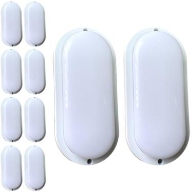 Imagem de Kit 45x Arandela Tartaruga Externa Branca Sobrepor 10W IP65 Bivolt Com Acabamento