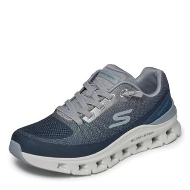 Imagem de Skechers Tênis masculino Glide-Step Pro Waverra, Azul-marinho/cinza, 10.5 Wide