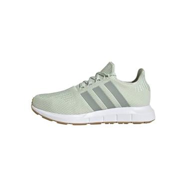 Imagem de adidas Tênis feminino Swift Run 1.0, Linho verde/branco, 38