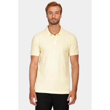 Imagem de Polo Aramis Manga Curta Lisa Piquet Amarelo-Masculino