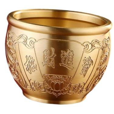 Imagem de predolo Tigela da Fortuna Feng Shui para Mesa, Ornamento, Presente da Sorte, Decoração em Estilo Chinês, Tigela Decorativa em Latão para Sala de Estar, Style C