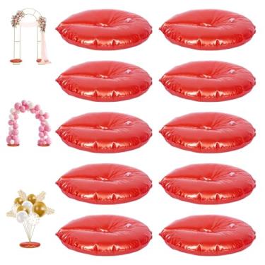 Imagem de 10 peças de bolsa de água dourada para suporte de arco de casamento, pesos de arco de balão redondo resistente à prova de vazamento, base espessa para suporte de pano de fundo, festa de aniversário de