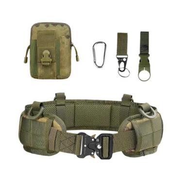 Imagem de Cinto Tático Ajustável Masculino Com Almofada E Bolso Para Trabalho Ao