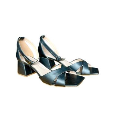 Imagem de Sandália Traseiro Fechado 2050 Salto Médio / Baixo 6 cm - Do 33 ao 44 