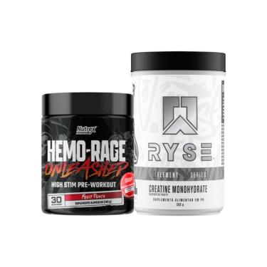 Imagem de Kit Creatina Monohidratada 300g Ryse Supps + Pré Treino Ultra Concentrado 180g Nutrex-Unissex