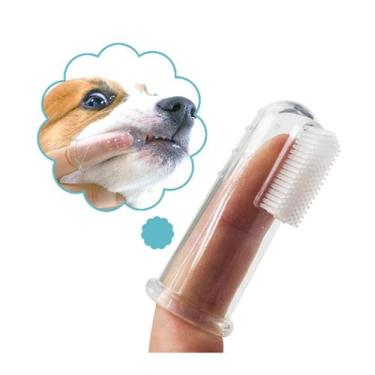 Imagem de Escova De Dente Pet Em Silicone Kit 3 Unidades Envio Rápido - Pet Brus