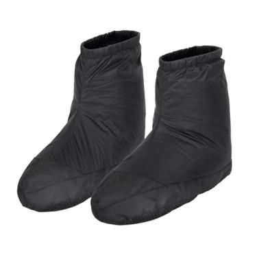 Imagem de Lljsszr Botas de Penas de Pato, Pantufas Macias, Meias Quentes para Camping, Saco de Dormir, Acessórios, para Atividades Ao Ar Livre, em Ambientes Internos E, Preto L