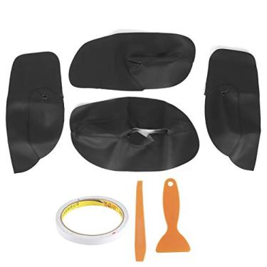 Imagem de Keenso Capa de Apoio de Braço para Porta de Carro, Adesivo de Acabamento Em Couro de Microfibra Durável e Fácil de Instalar Com Design Original para Modelo de 4 Portas MK4 1998-2006