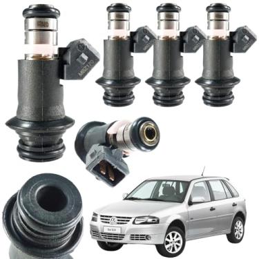 Imagem de Kit Com 4 Bicos Injetores Gol G3 G4 1.0 1.6 Flex Gasolina Ano 2003 2004 2005-50102802, IWP170