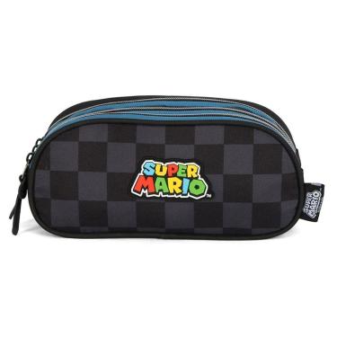 Imagem de Estojo Triplo Escolar Juvenil Super Mario Bros-Unissex