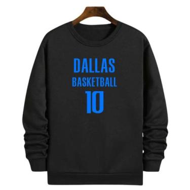 Imagem de Blusa Moletom Gola Basquete Dallas Basketball número 10 - Loja Click C