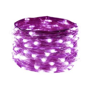 Imagem de Luzes De Cordão LED USB À Prova d'Água 5/10/20M Fios De Cobre Prateado