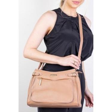Imagem de Bolsa tiracolo de couro liso Lorena-Feminino