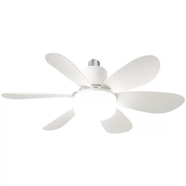 Imagem de Ventilador De Teto Com Luz LED 60/80W 6 Hélices 42/52CM Lâmpada Com 3 Tipos De Luz Controle Remoto Bivolt(60w 52cm)