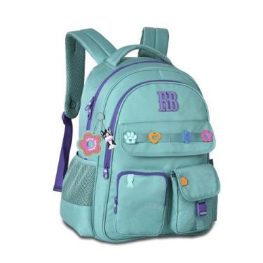 Imagem de Mochila Escolar Rebecca Bonbon Flower Coleção 2026 Original Clio, Verd