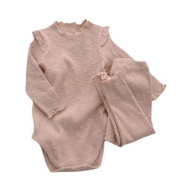 Imagem de Conjuntos De Roupas De Algodão Para Bebê Menina 0-2 Anos, Roupa De Pri