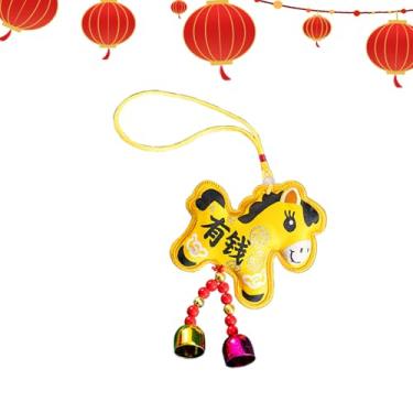 Imagem de Ano Do Cavalo Pingente,Decoração Sazonal De Bordado Imitado | Ornamento de Mochila para Ano Novo - para Decoradores de Casa Escritório Parede Jardim Quintal Estudo Quarto Carros