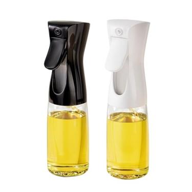 Imagem de Kit 2 peças 220ml spray dispensing bottle porta azeite porta oleo garrafa de vidro azeiteiro galheteiro de vidro azeite e vinagre para cozinha (kit 2 unidades)