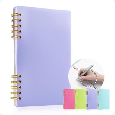 Imagem de Caderno Capa Mole Anotações Faculdade Escolar A6 80 Folhas - Hxt, Roxo