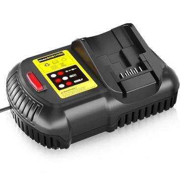 Imagem de 【Carregador rápido de 6A】 Substituição para carregador Dewalt DCB118 12V/20V 60V MAX DCB101 DCB104 DCB112 DCB115 DCB1104 DCB1106 DCB118 DCB1112, compatível com Dewalt 12V/20V MAX e 20V/600 Bateria V