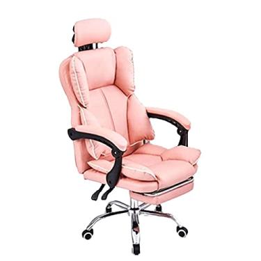 Imagem de Cadeira de escritório cadeira de computador rosa cadeira reclinável para jogos cadeira de escritório de couro cadeira de computador cadeira de jogos barata grande mesa executiva pc cadeira giratória