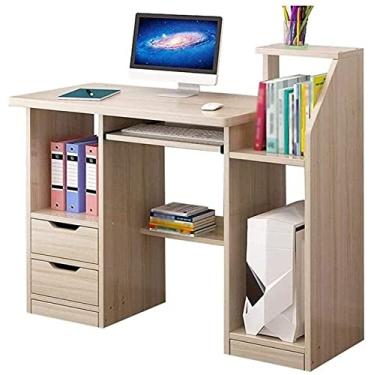 Imagem de Mesa de computador, pequenos espaços, estação de trabalho, mesa para laptop, estante para casa, computador, estações de trabalho, acessórios para casa/escritório