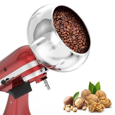 Imagem de Revestimento de lanche de aço inoxidável compatível com batedeira de cabeça inclinada KitchenAid para utensílios de cozinha para fazer amêndoas cobertas de chocolate, pistácio, etc., pode ser lavado