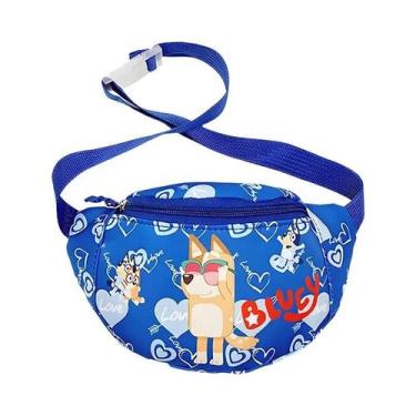 Imagem de Bolsa De Cintura Infantil Bluey Bingo, Bolsa De Lanche Em Estilo Carto