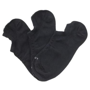 Imagem de Kit com 3 pares de meias sortidas invisível lupo - 32700, Preto, 41/44