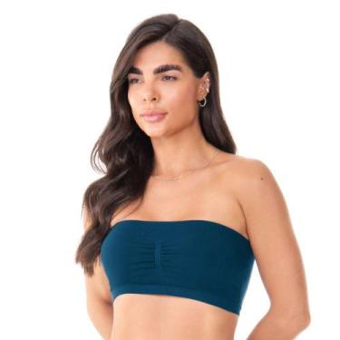 Imagem de Top Faixa com Bojo Removível Sem Costura Anoitecer Zee Rucci, P