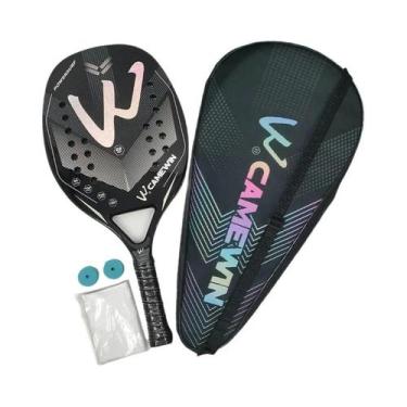 Imagem de Raquete De Tênis De Praia Em Fibra De Carbono 3K Com Superfície Rugosa