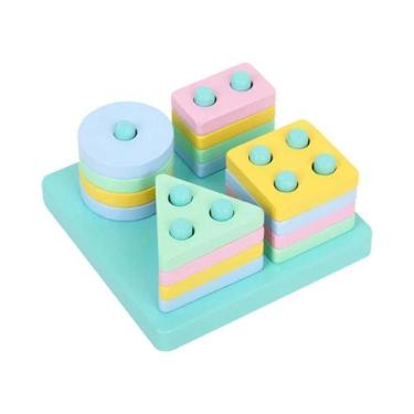 Imagem de Quebra-Cabeça De Correspondência De Cores Em Madeira Montessori, Brinq