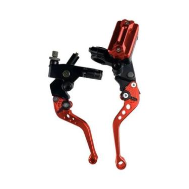 Imagem de Cilindro Mestre De Freio Universal CNC 7/8'' Com Cabo E Reservatório D