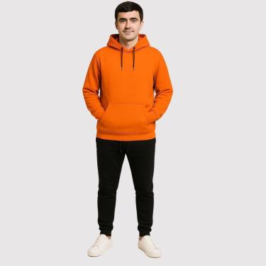 Imagem de Conjunto Moletom Blusa De Frio Canguru Calça Moletom Flanelada-Unissex