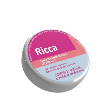 Imagem de Kit 2 Lenços Removedor De Esmalte Umedecidos 32un 4,4cm Ricca