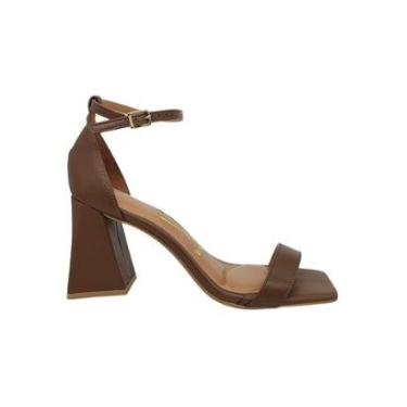 Imagem de Sandália Feminina Luxo Calcanhar Fechado Salto Alto Vizzano 6464102-Feminino