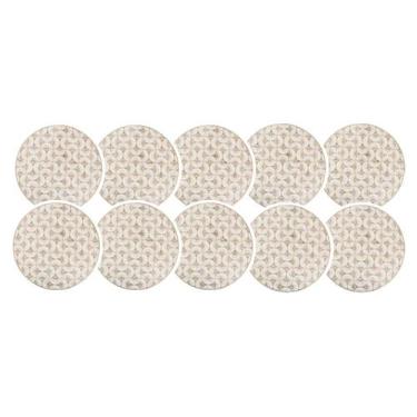 Imagem de Jogo Americano 38cm Dourado Kit 10 Rafimex