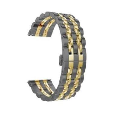 Imagem de Pulseira De Aço Inoxidável 22mm 20mm Para Samsung Galaxy Watch 3 4 5 G