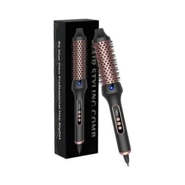 Imagem de Escova Térmica Iônica Aquecida 3 Em 1: Modelador E Alisador De Cabelo 