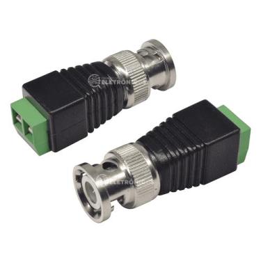 Imagem de Kit 10 Conector Plug Bnc Macho Com Borne Para Cftv 0629961 - PDE