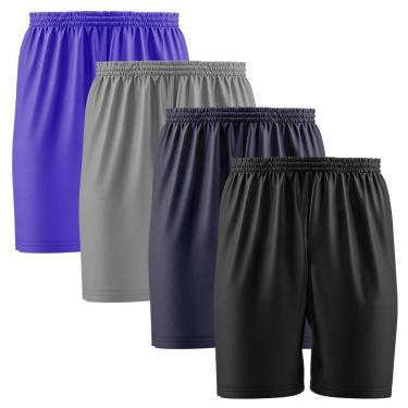 Imagem de Kit 4 Calção Short Futebol Basquete Vôlei Bermuda Dry Treino Academia-Masculino