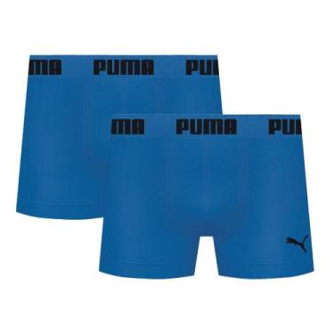 Imagem de Kit Com 2 Cuecas Boxer Box Sem Costura Masculina Adulta Em Microfibra 