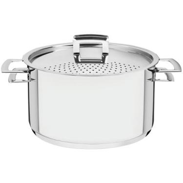 Imagem de Espagueteira Tramontina Inox 6,1L 24cm com Tampa - Fundo Triplo Brava 